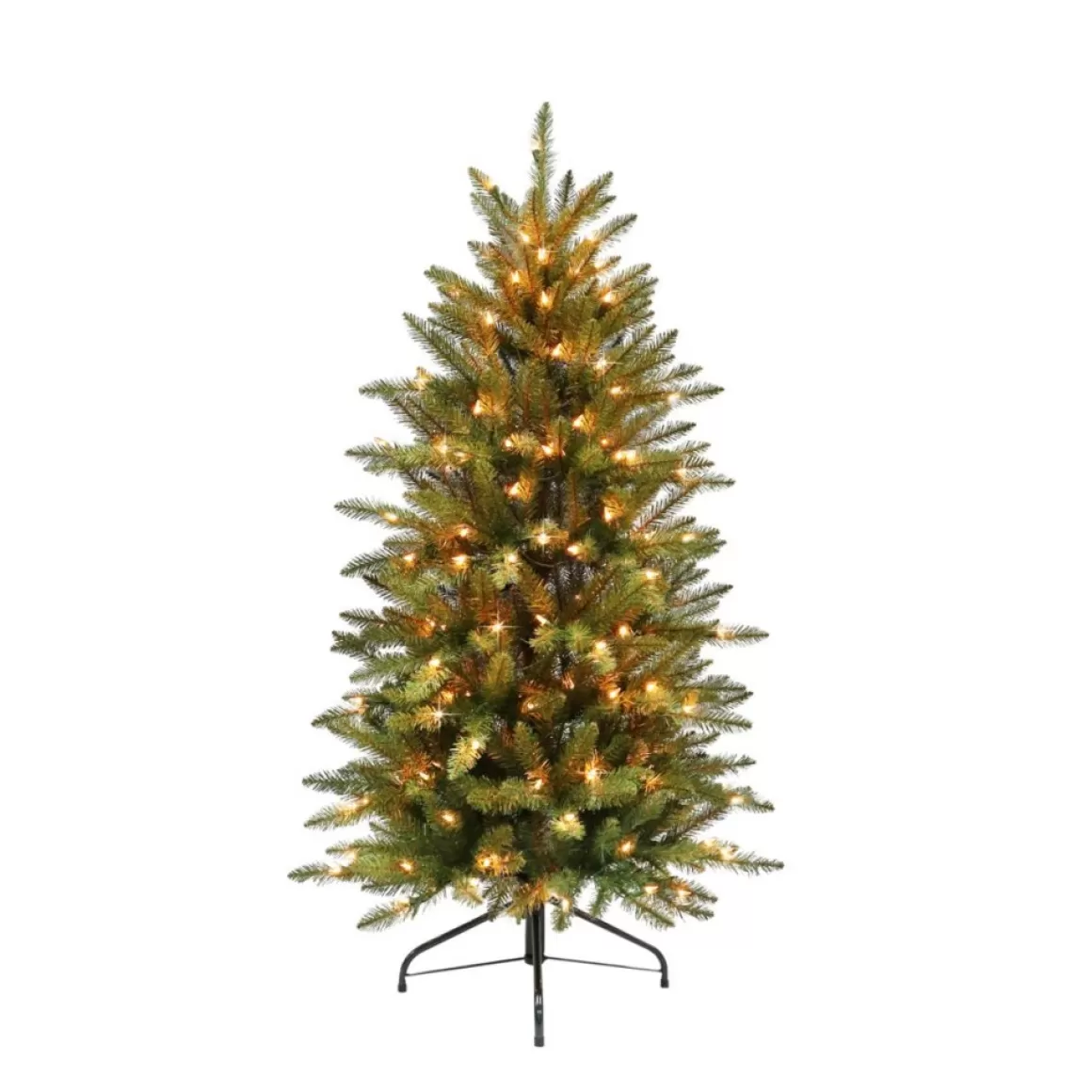 Puleo International 4.5' Franklin Fir Pencil Artificial Christmas Tree - 150 Clear Lights