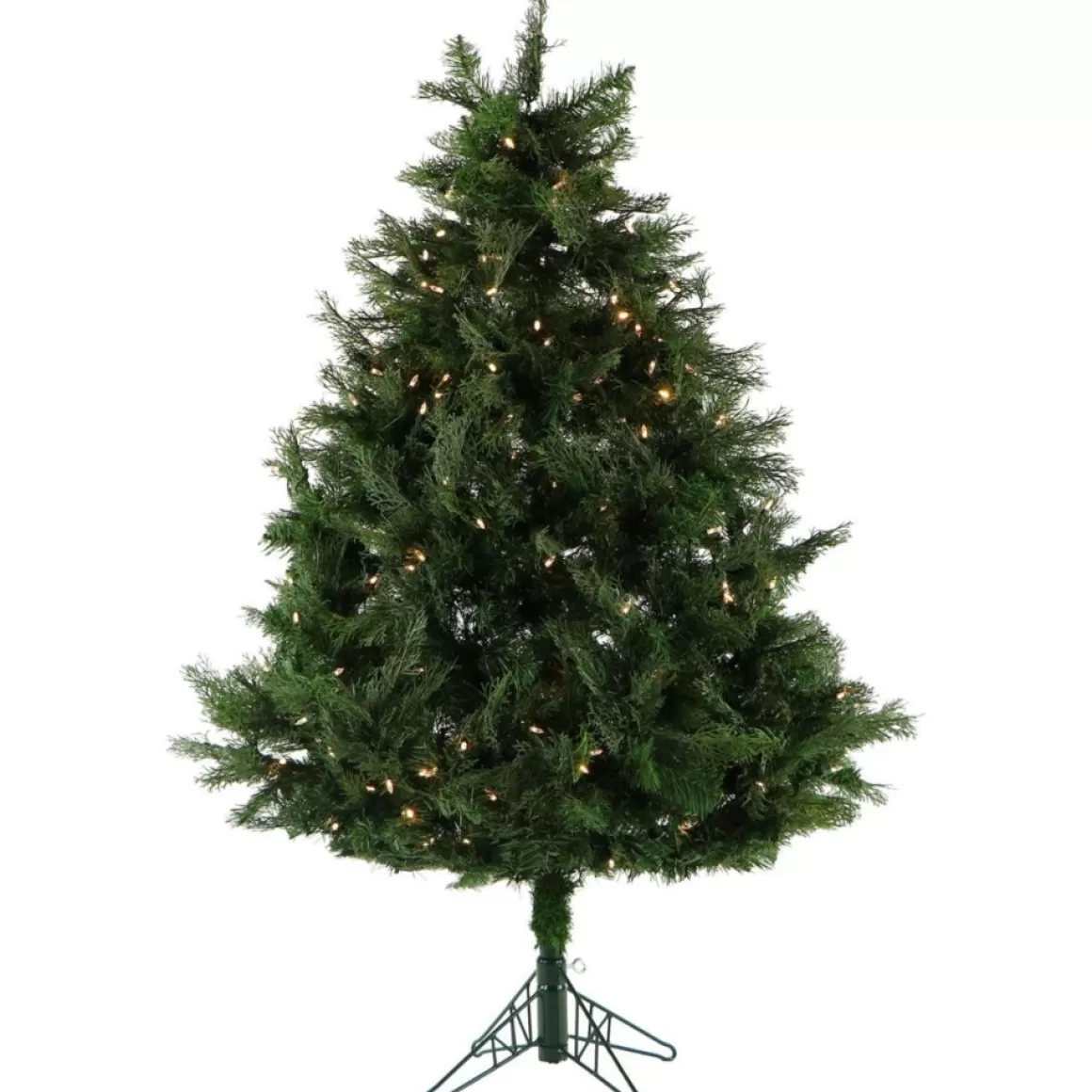 Fraiser Hill Farms 5-Ft. Northern Cedar Teardrop Christmas Tree With Clear Led Lights And Ez Connect