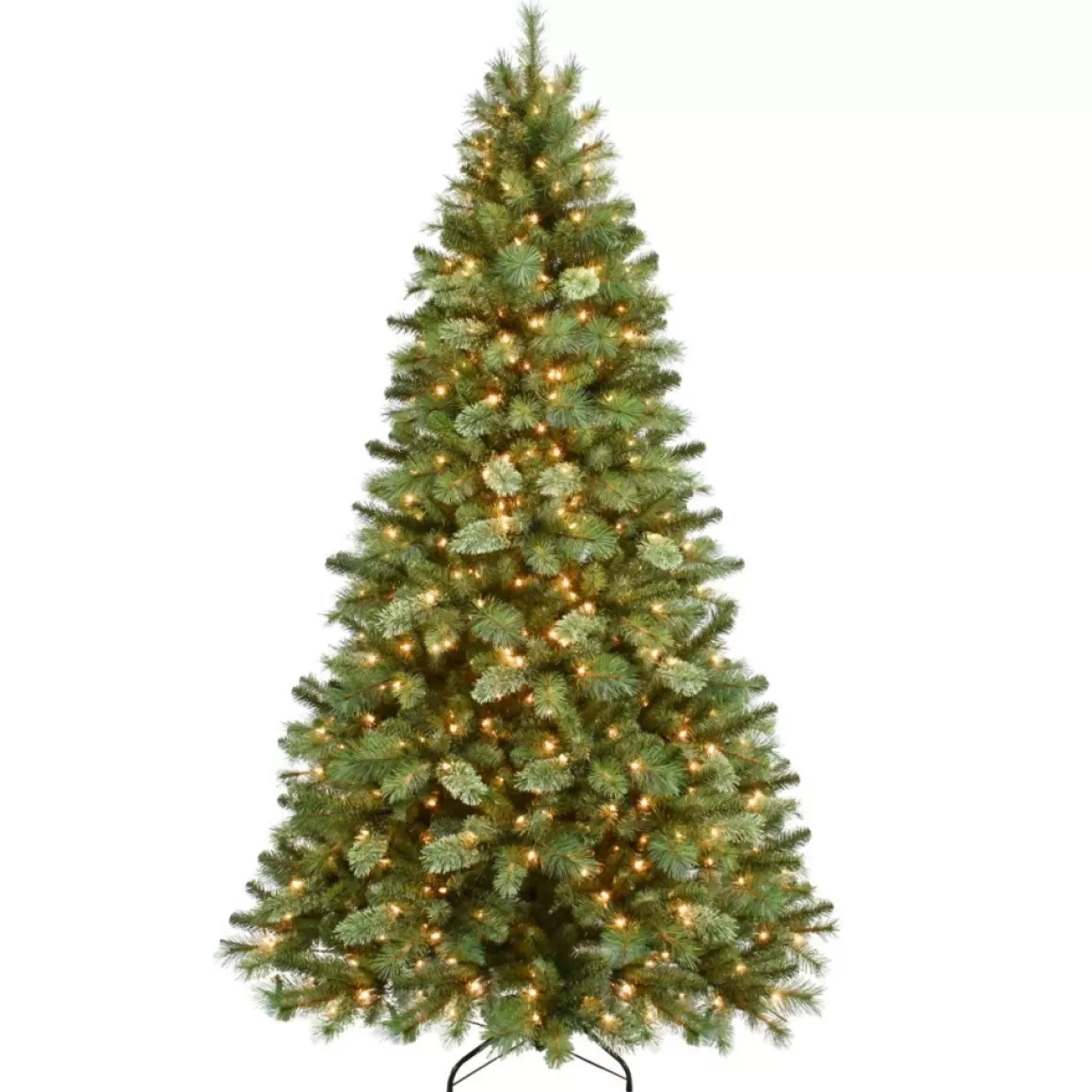 Puleo International 7.5' Pre-Lit Teton Pine Artificial Christmas Tree - 600 Clear Lights