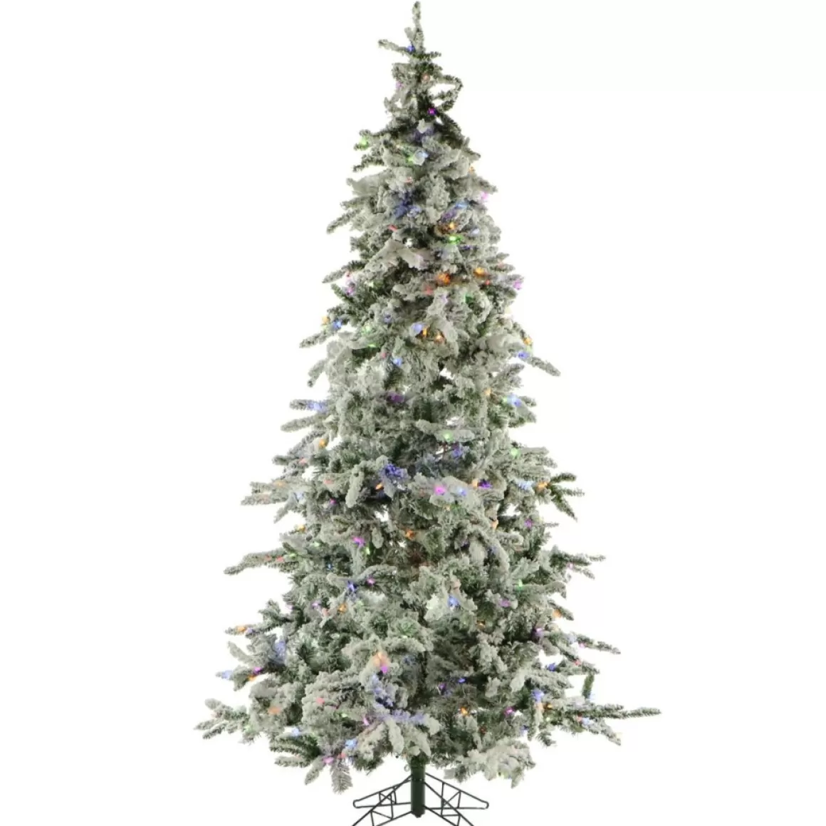 Fraiser Hill Farms 9-Ft. Flocked Mountain Pine Christmas Tree