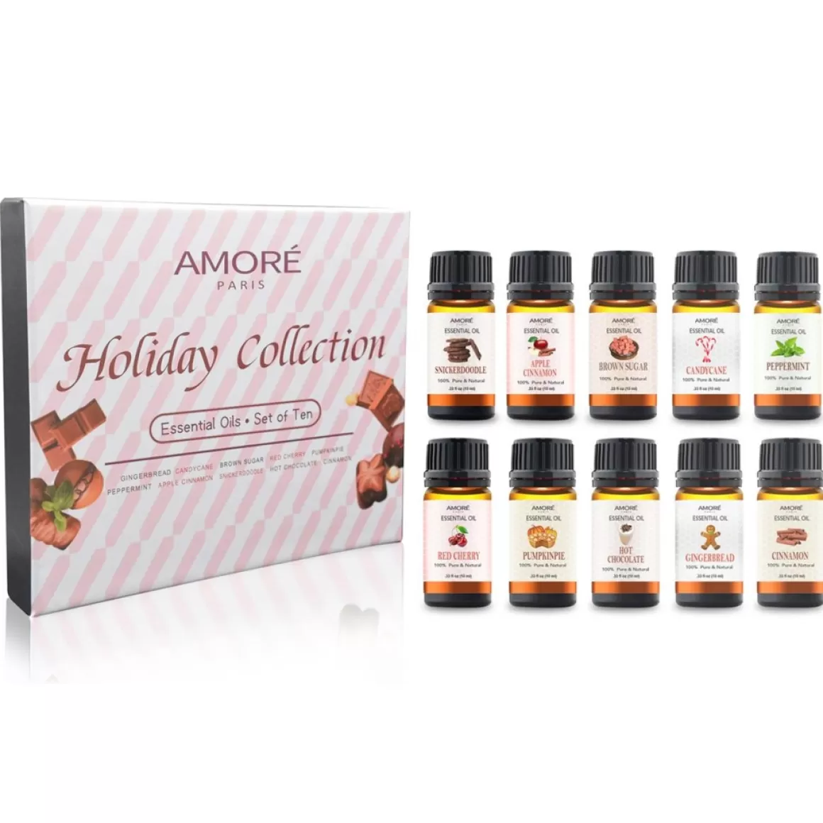 Amore Paris 10-Pack Holiday Collection Essential Oil Set