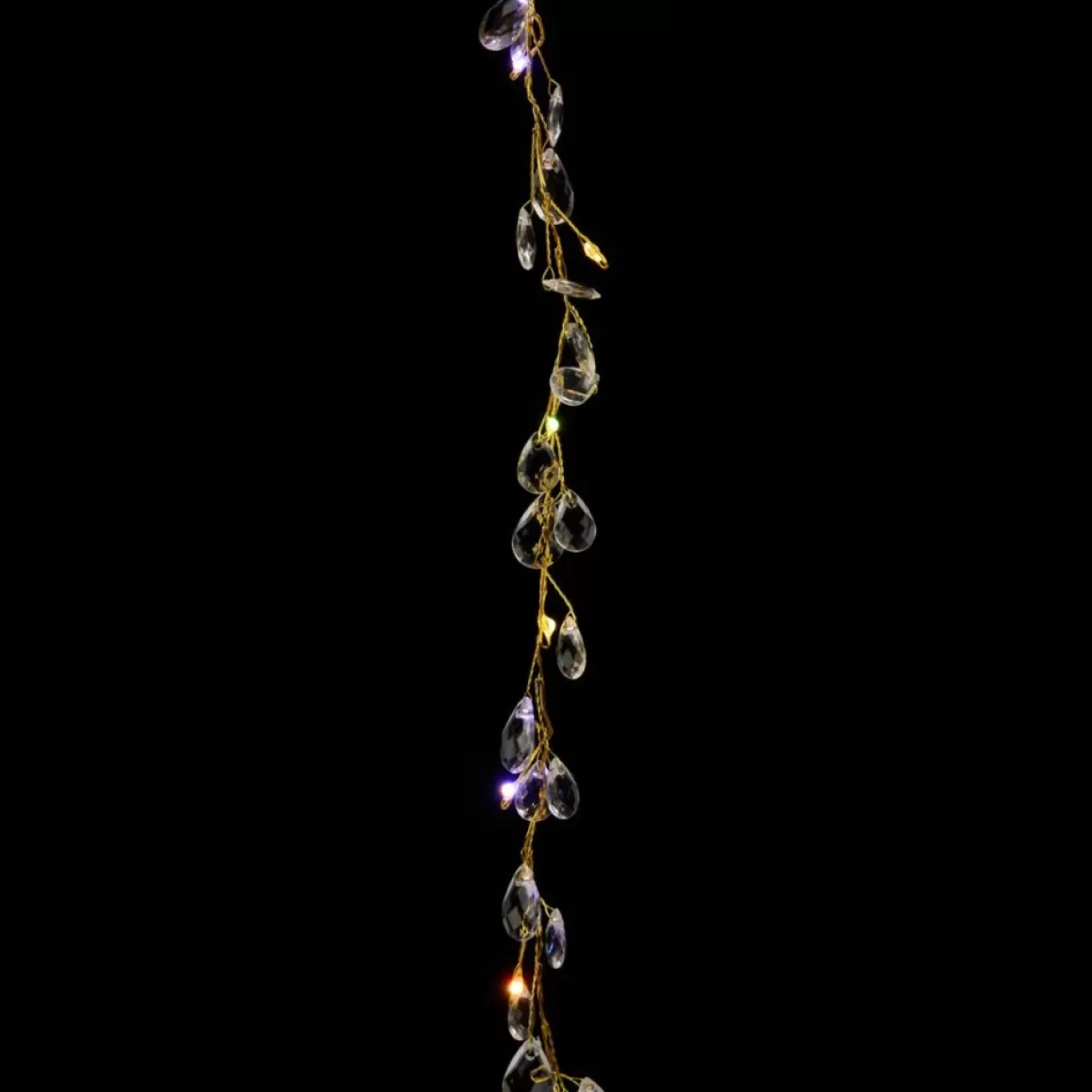 august & leo As Is Handmade Crystal Beaded Multifunction Led Garland 2-Pack