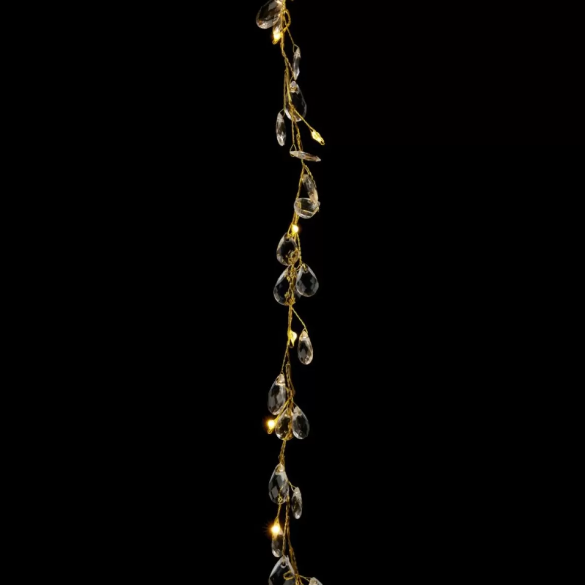 august & leo As Is Handmade Crystal Beaded Multifunction Led Garland 2-Pack