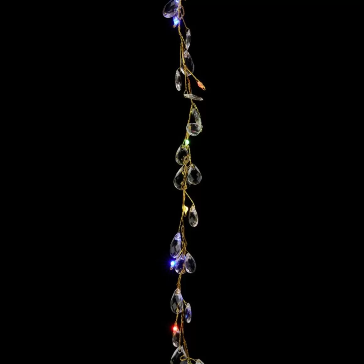 august & leo As Is Handmade Crystal Beaded Multifunction Led Garland 2-Pack