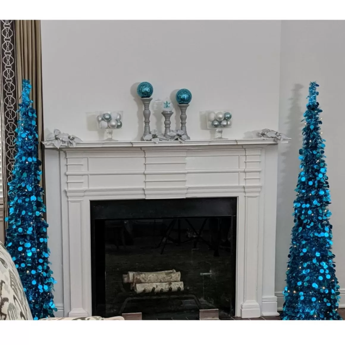 Winter Lane As Is 6' Illuminated Slim Tinsel Pop-Up Christmas Tree