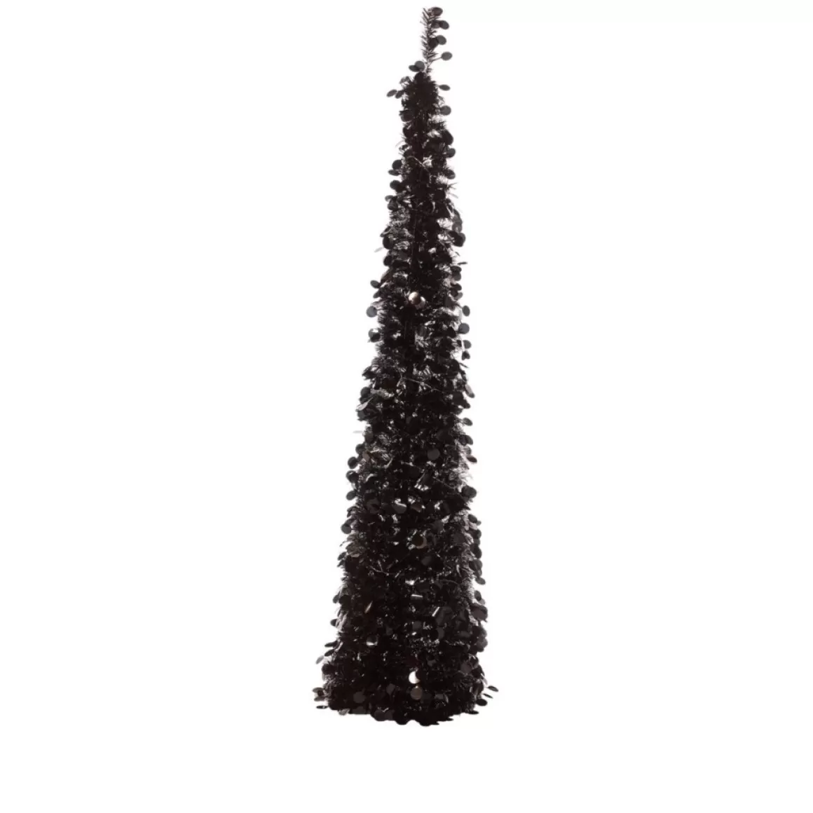 Winter Lane As Is 6' Illuminated Slim Tinsel Pop-Up Christmas Tree