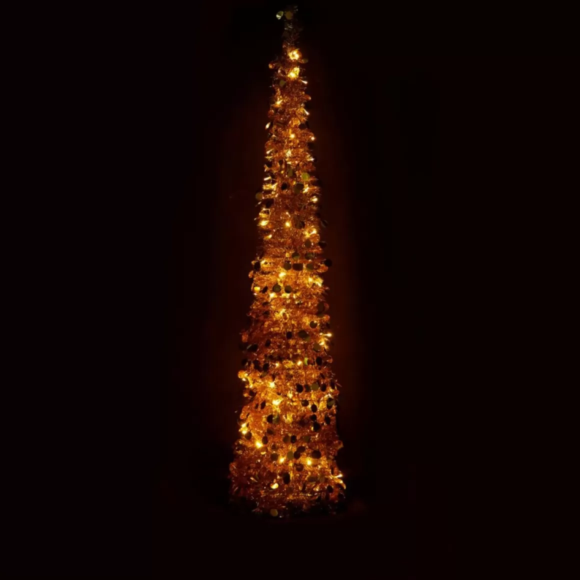 Winter Lane As Is 6' Illuminated Slim Tinsel Pop-Up Christmas Tree