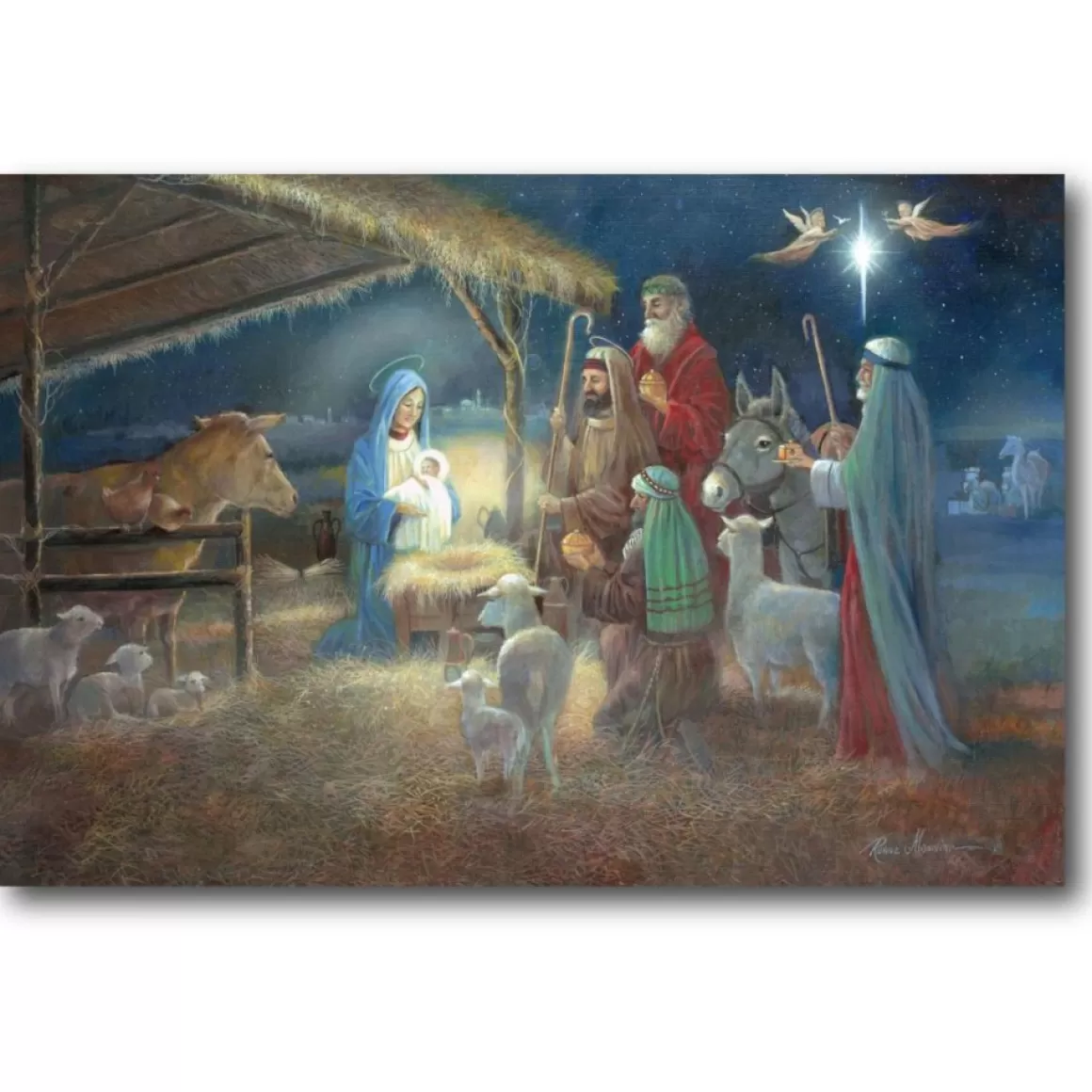 Courtside Market A Child Is Born Canvas Wall Art