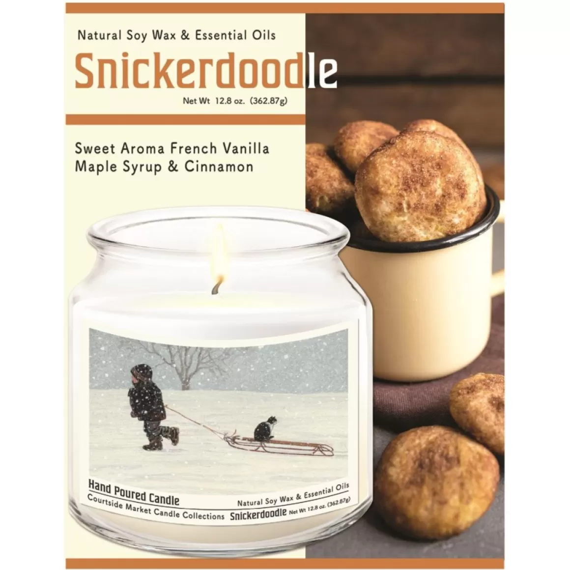 Courtside Market All Aboard Soy Candle In Glass Jar With Silver Lid