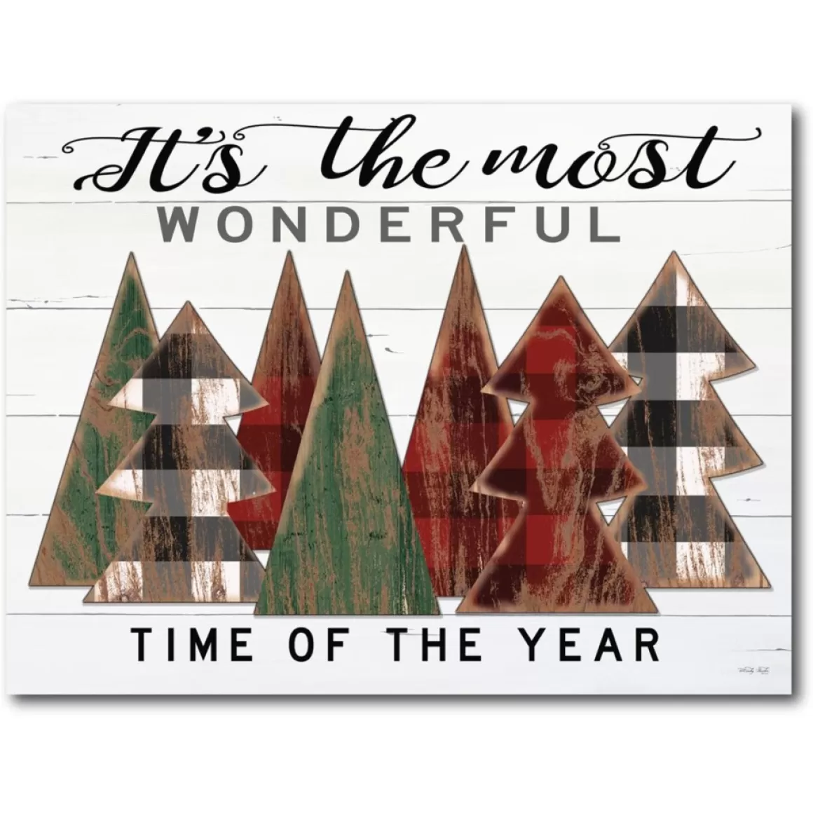 Courtside Market Canvas Wall Art-Wonderful Time Of The Year, 12" X 18"