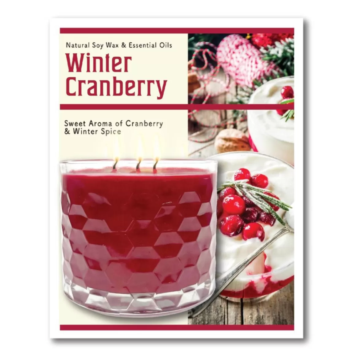 Courtside Market Christmas Chalet Artboard & 13.5 Oz. 3-Wick Candle