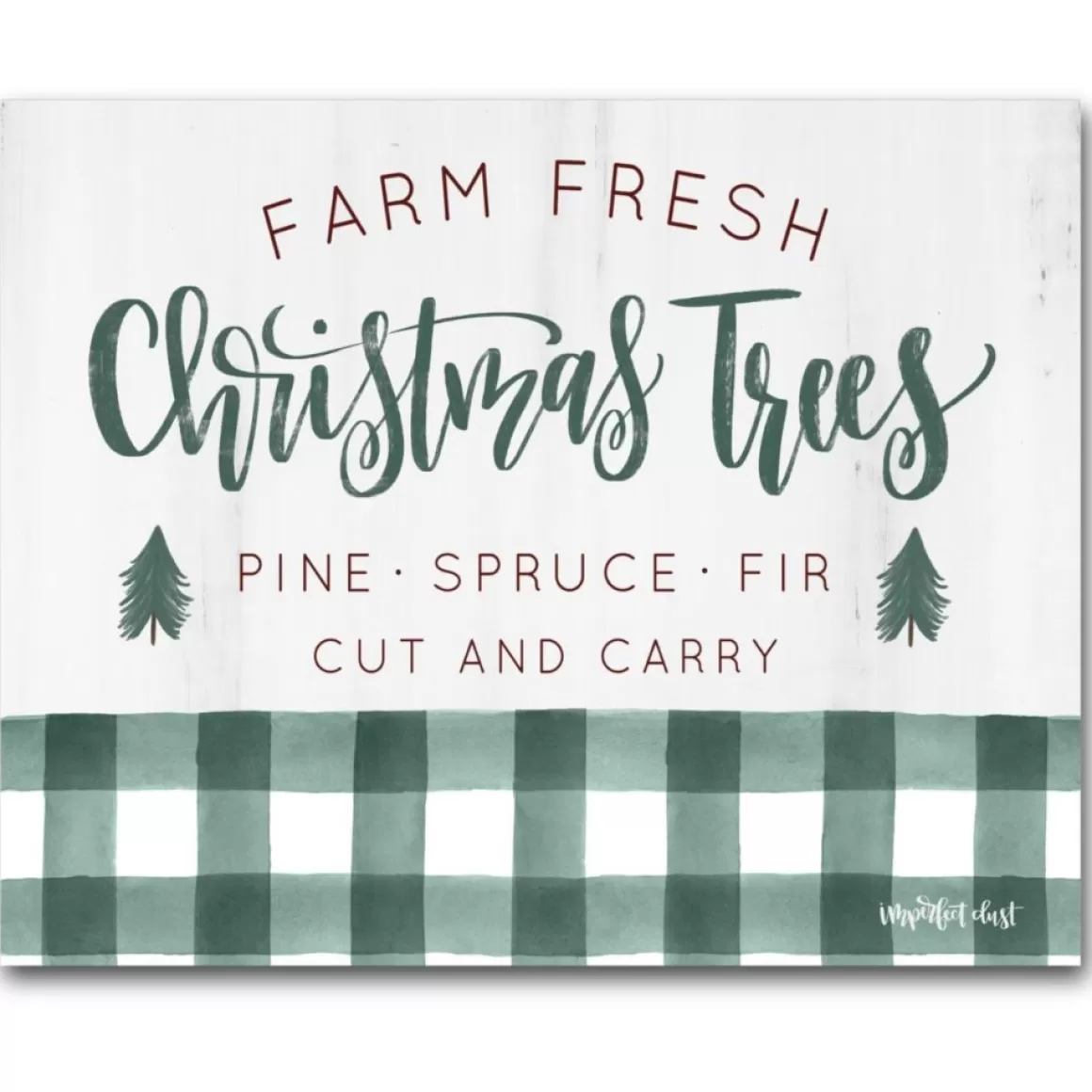 Courtside Market Farm Fresh Christmas Trees Canvas Wall Art