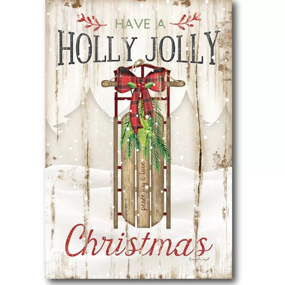 Courtside Market Holly Jolly Canvas Wall Art