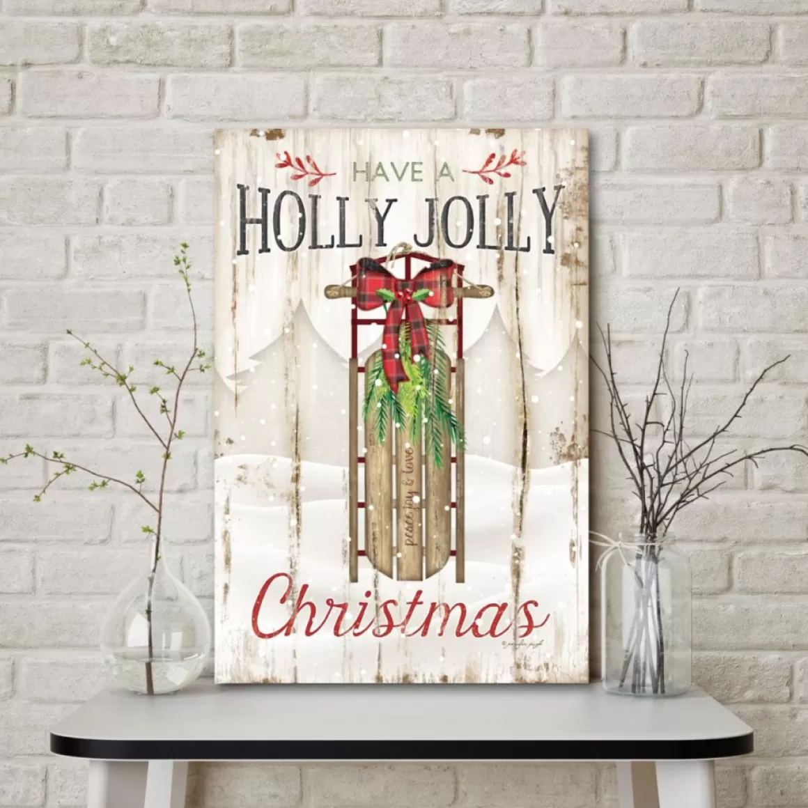 Courtside Market Holly Jolly Canvas Wall Art