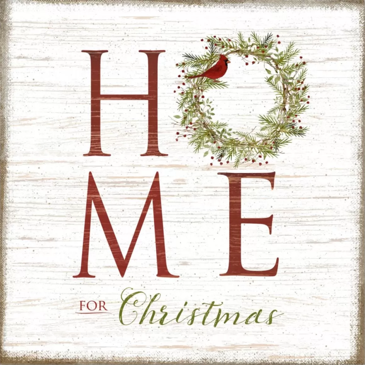 Courtside Market Home For Christmas Canvas Wall Art