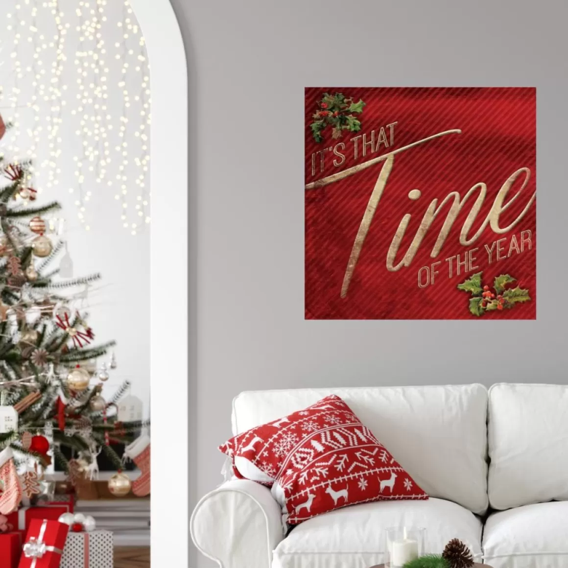 Courtside Market It's That Time Of The Year 24"X24" Decal Wall Art