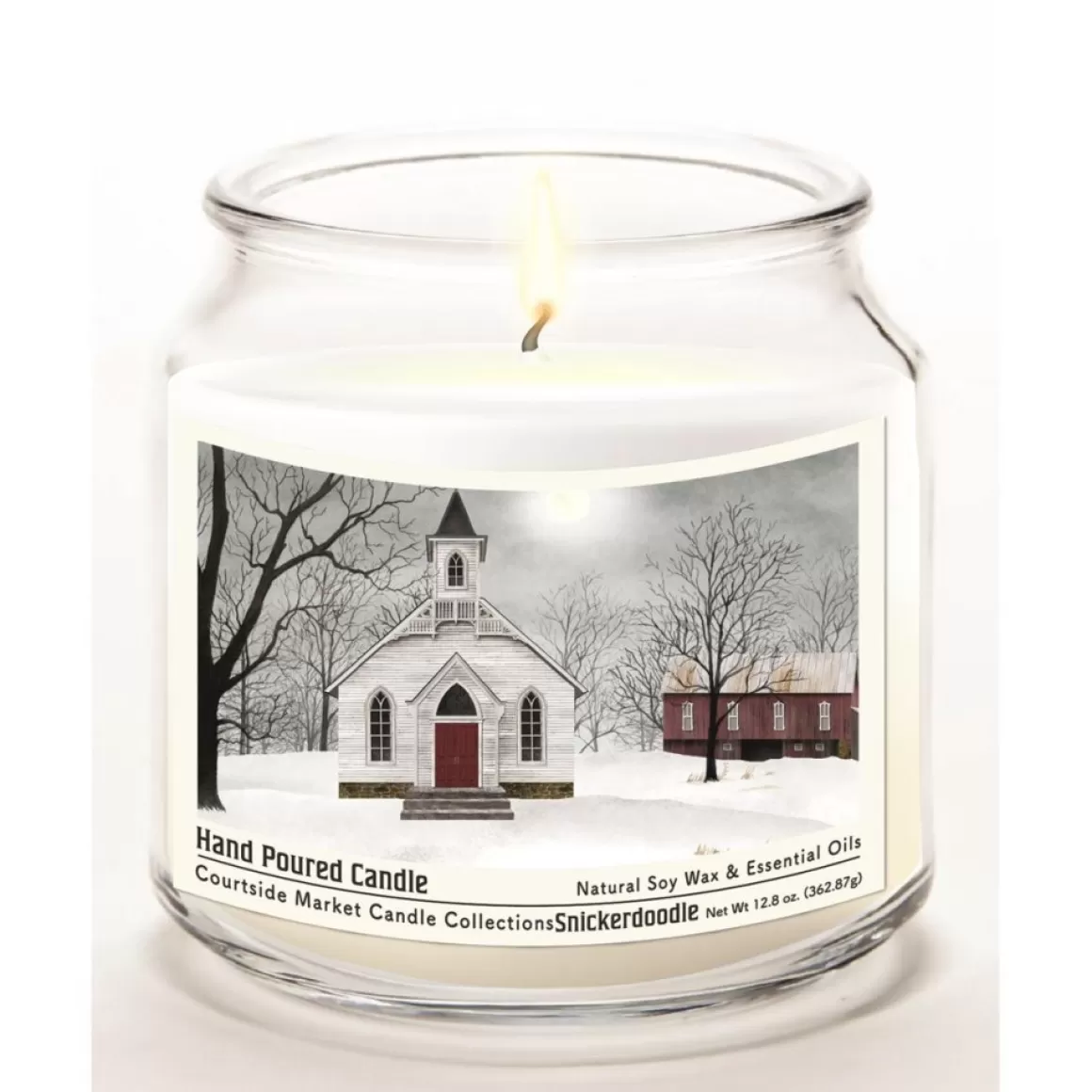 Courtside Market Love One Another Infused Wax Candle With Silver Lid