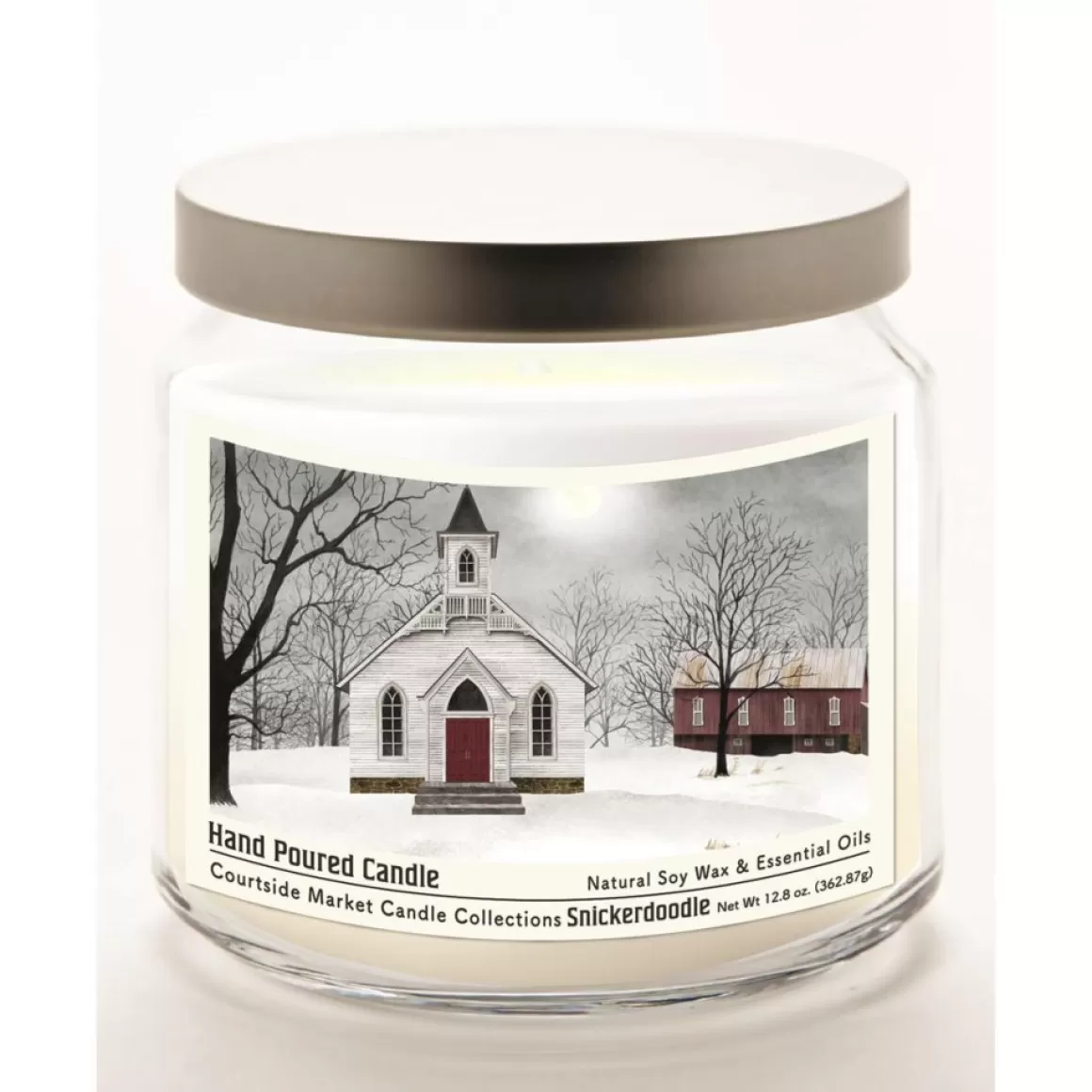 Courtside Market Love One Another Infused Wax Candle With Silver Lid