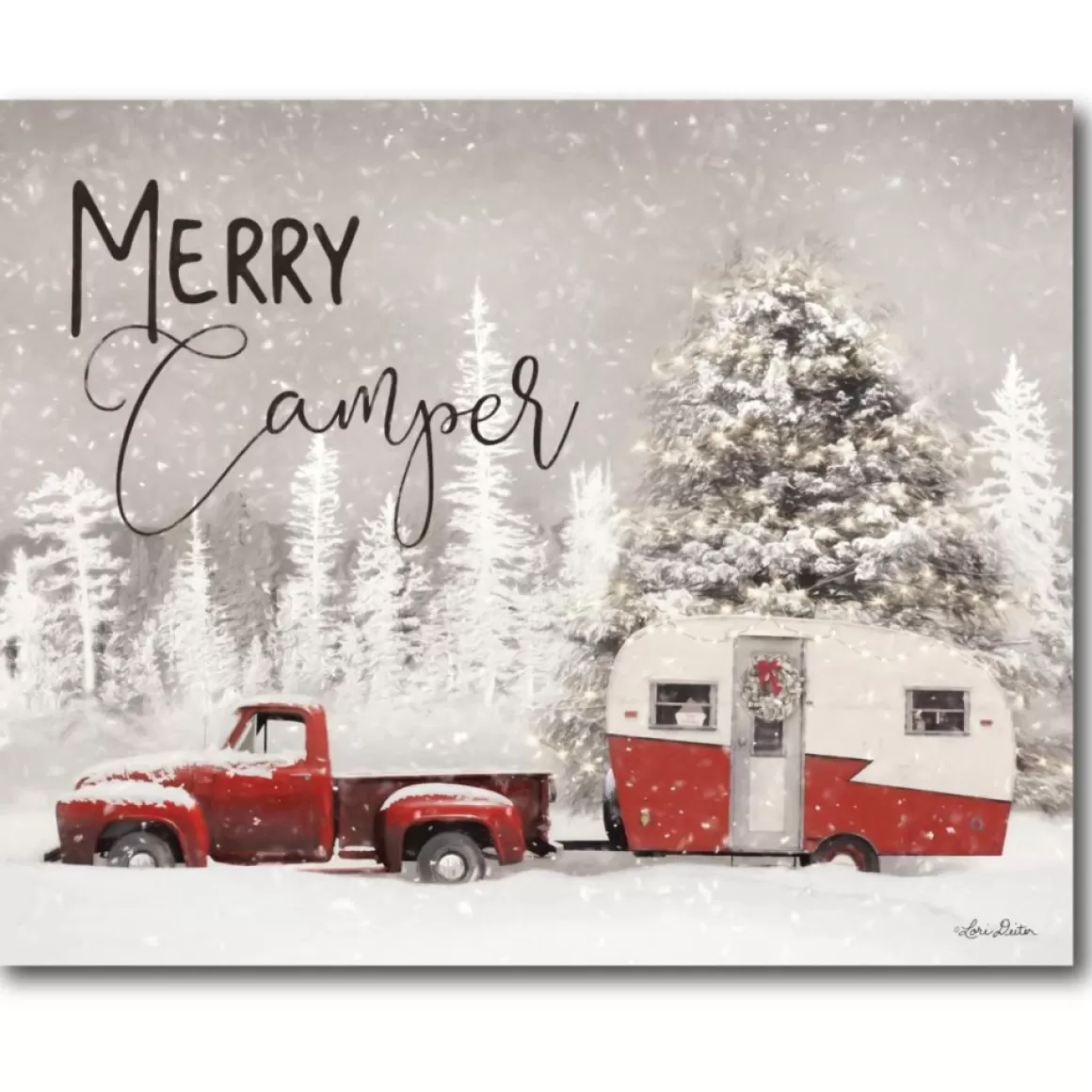 Courtside Market Merry Camper Canvas Wall Art