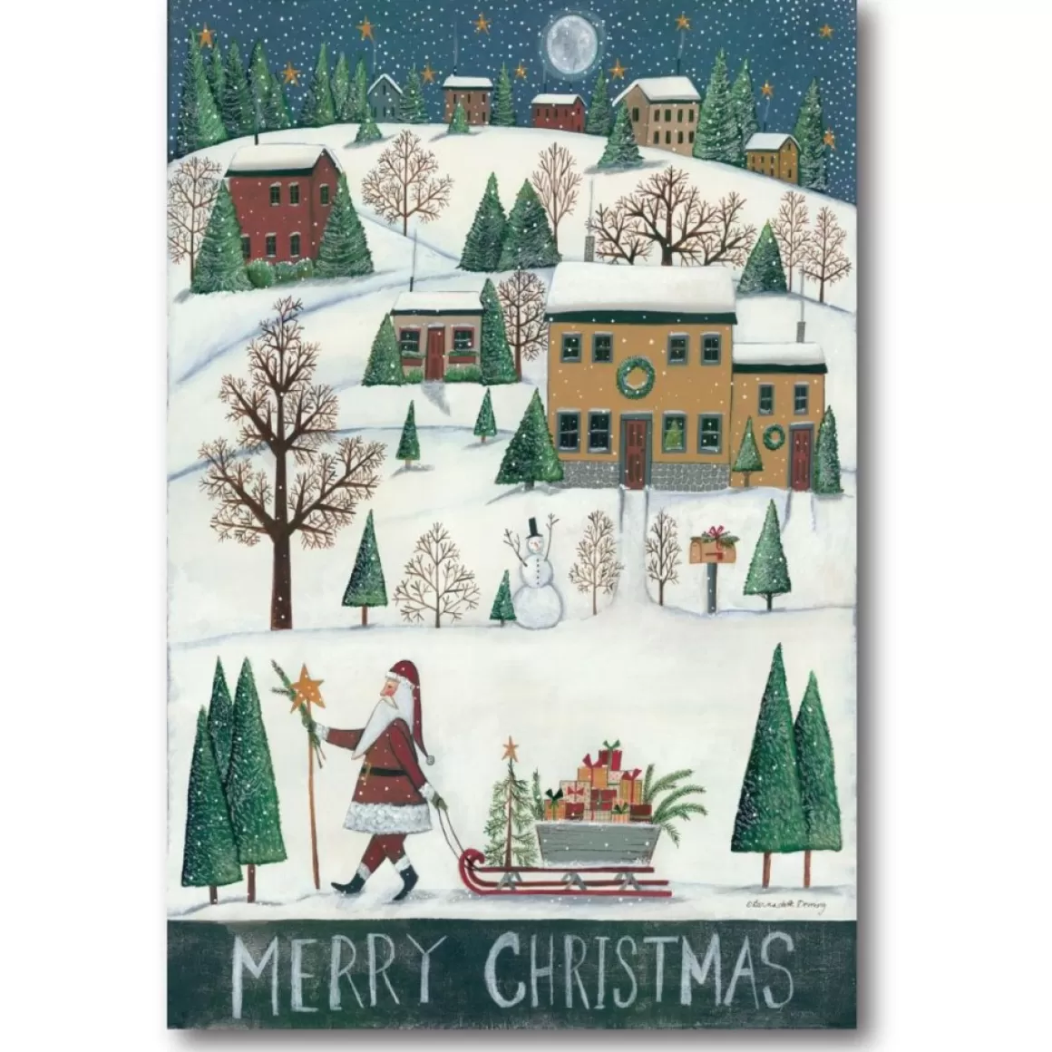 Courtside Market Merry Christmas Canvas Wall Art