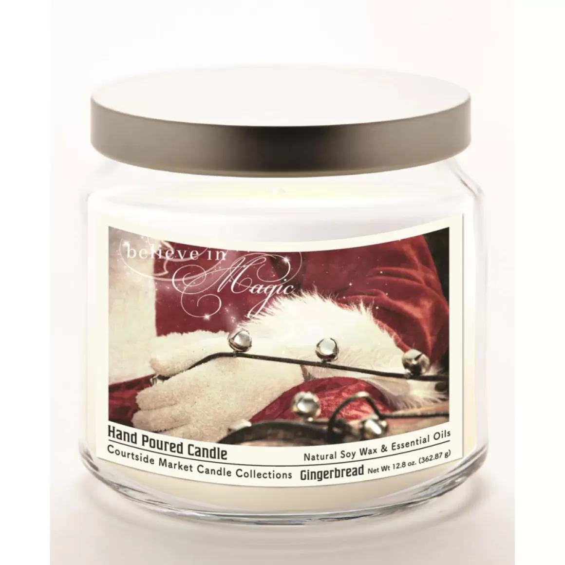 Courtside Market Santa Winter Wonderland Infused Wax Candle With Lid