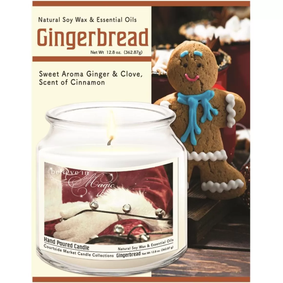 Courtside Market Santa Winter Wonderland Infused Wax Candle With Lid