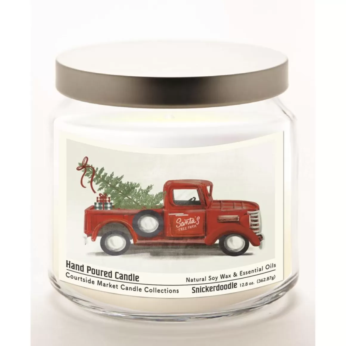 Courtside Market Santos Tree Farm Infused Soy Wax Candle With Lid