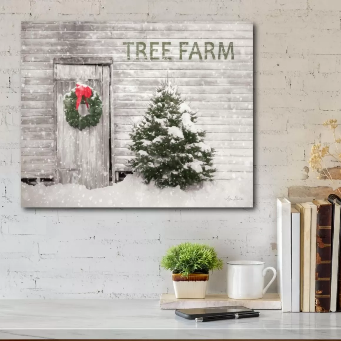 Courtside Market Tree Farm 30X40 Canvas Wall Art