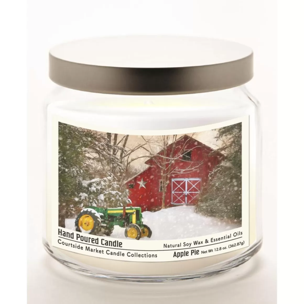 Courtside Market Winter At The Barn Infused Soy Candle With Lid