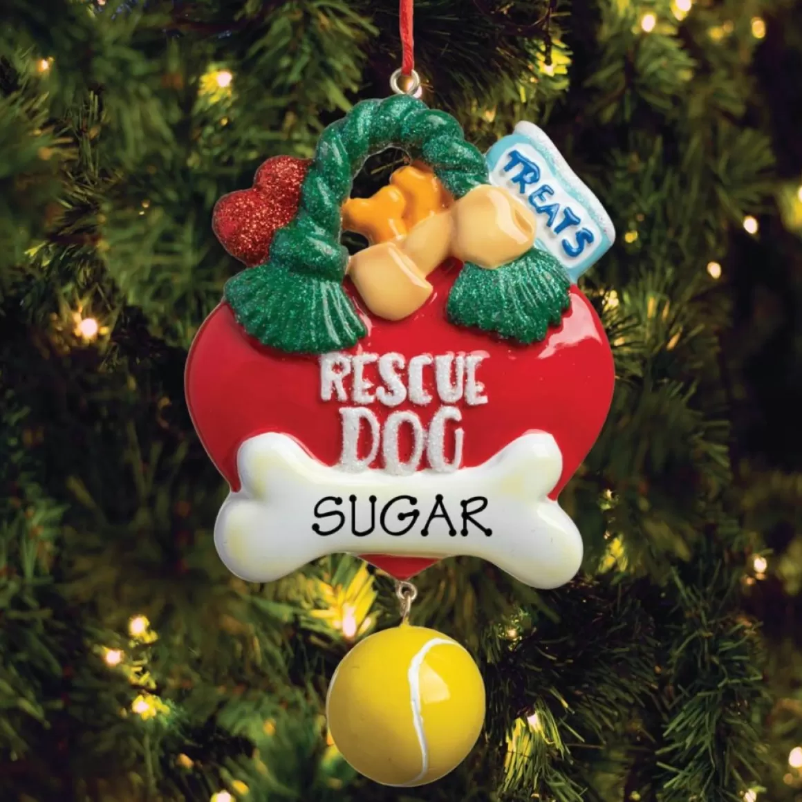 CPS Rescue Dog Personalized Ornament