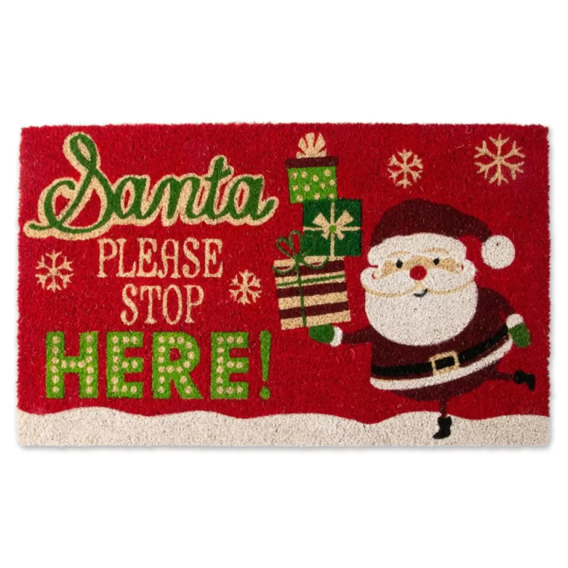 Design Imports Santa Please Stop Here! Doormat