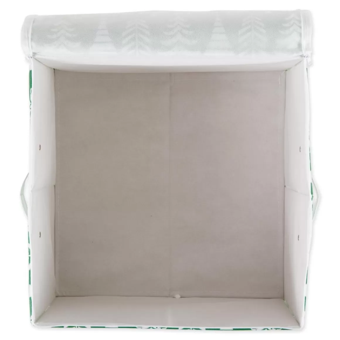 Design Imports Triple Christmas Tree Print Ornament Storage Bin, Large
