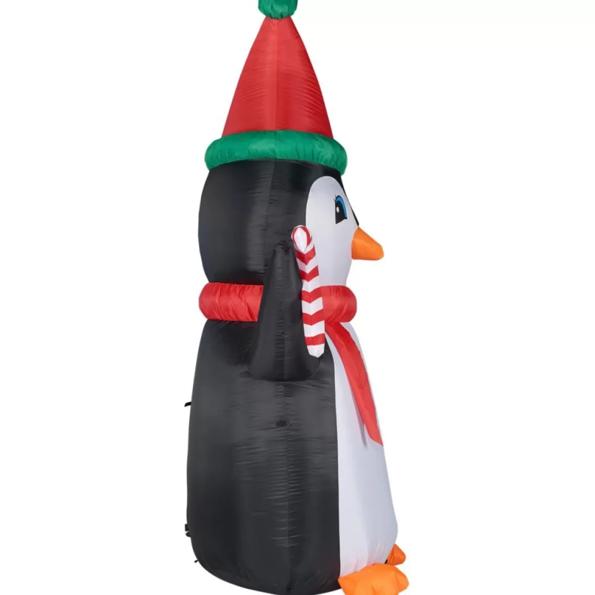 Fraser Hill Farm 10' Penguin & Candy Inflatable With Rgb Lights & Bag