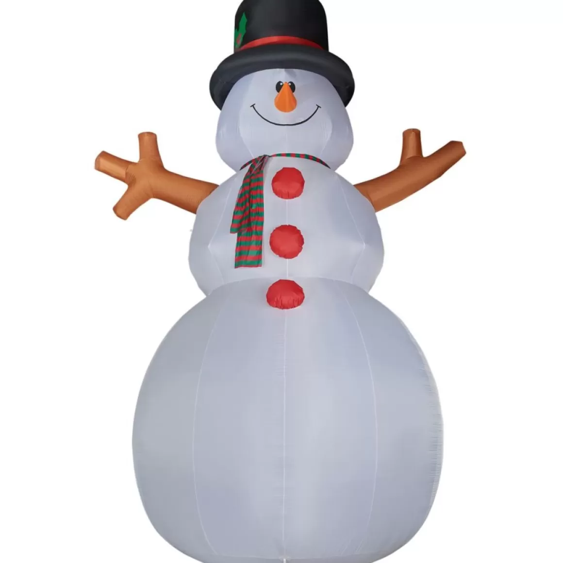 Fraser Hill Farm 20' Jolly Snowman Inflatable W Rgb Lights And Bag