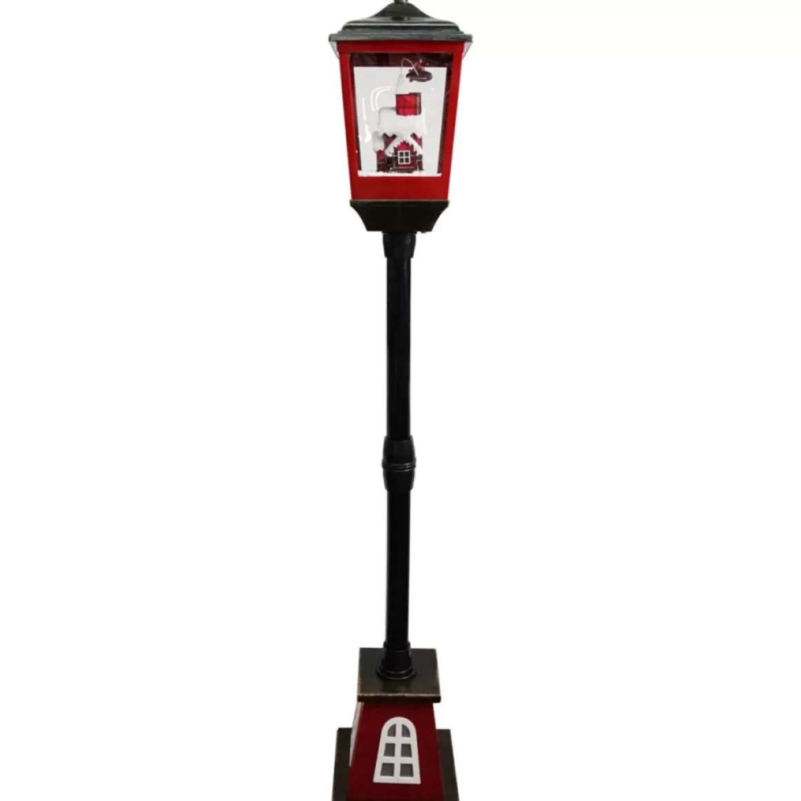 Fraser Hill Farm 53" Musical Street Lamp W/ Flying Santa
