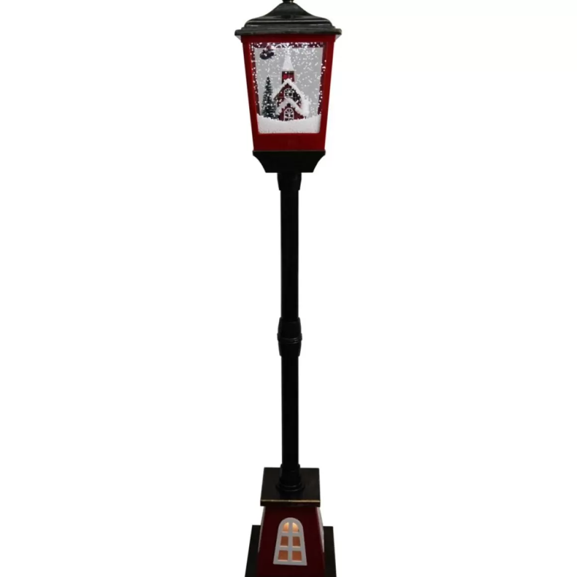 Fraser Hill Farm 53" Musical Street Lamp W/ Flying Santa