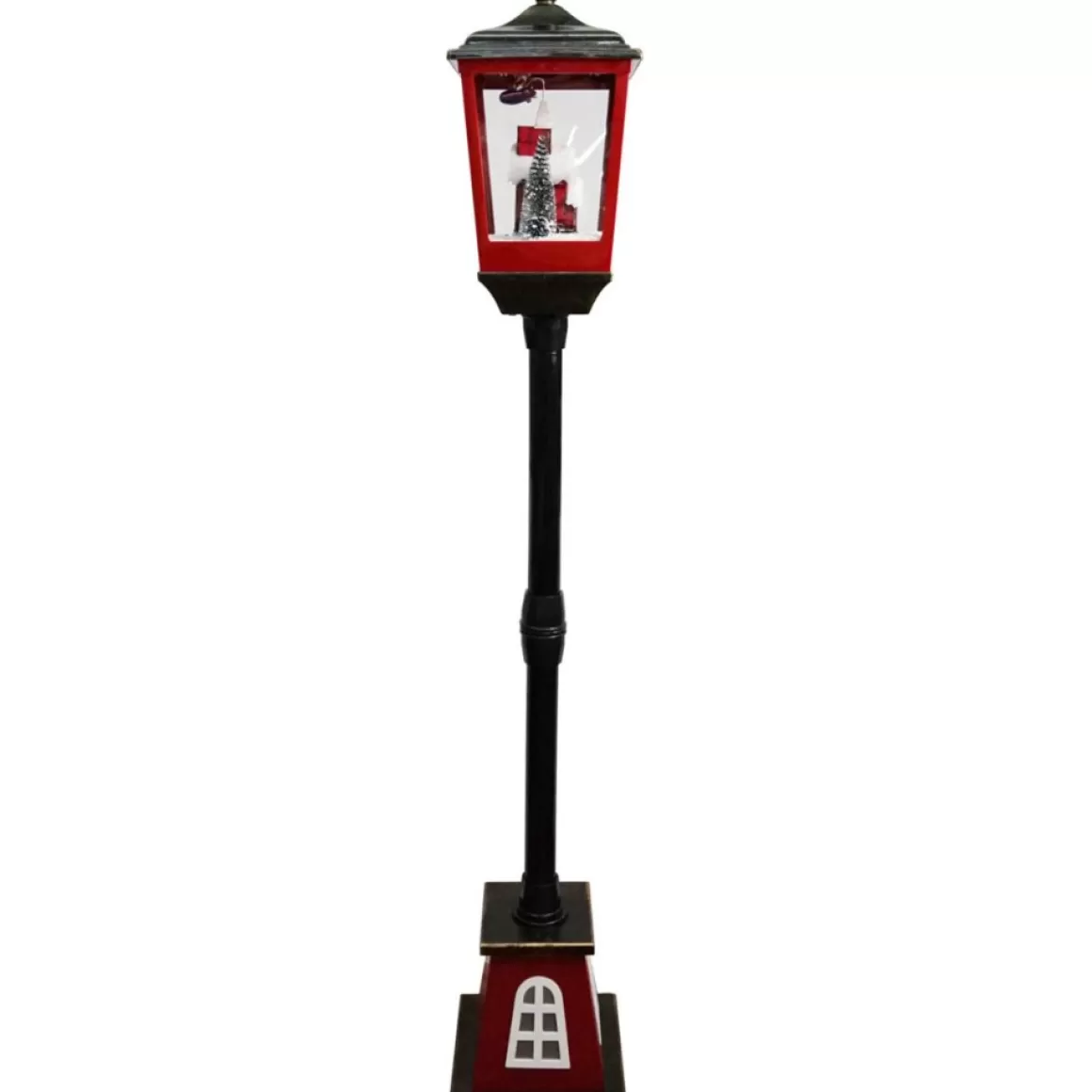 Fraser Hill Farm 53" Musical Street Lamp W/ Flying Santa