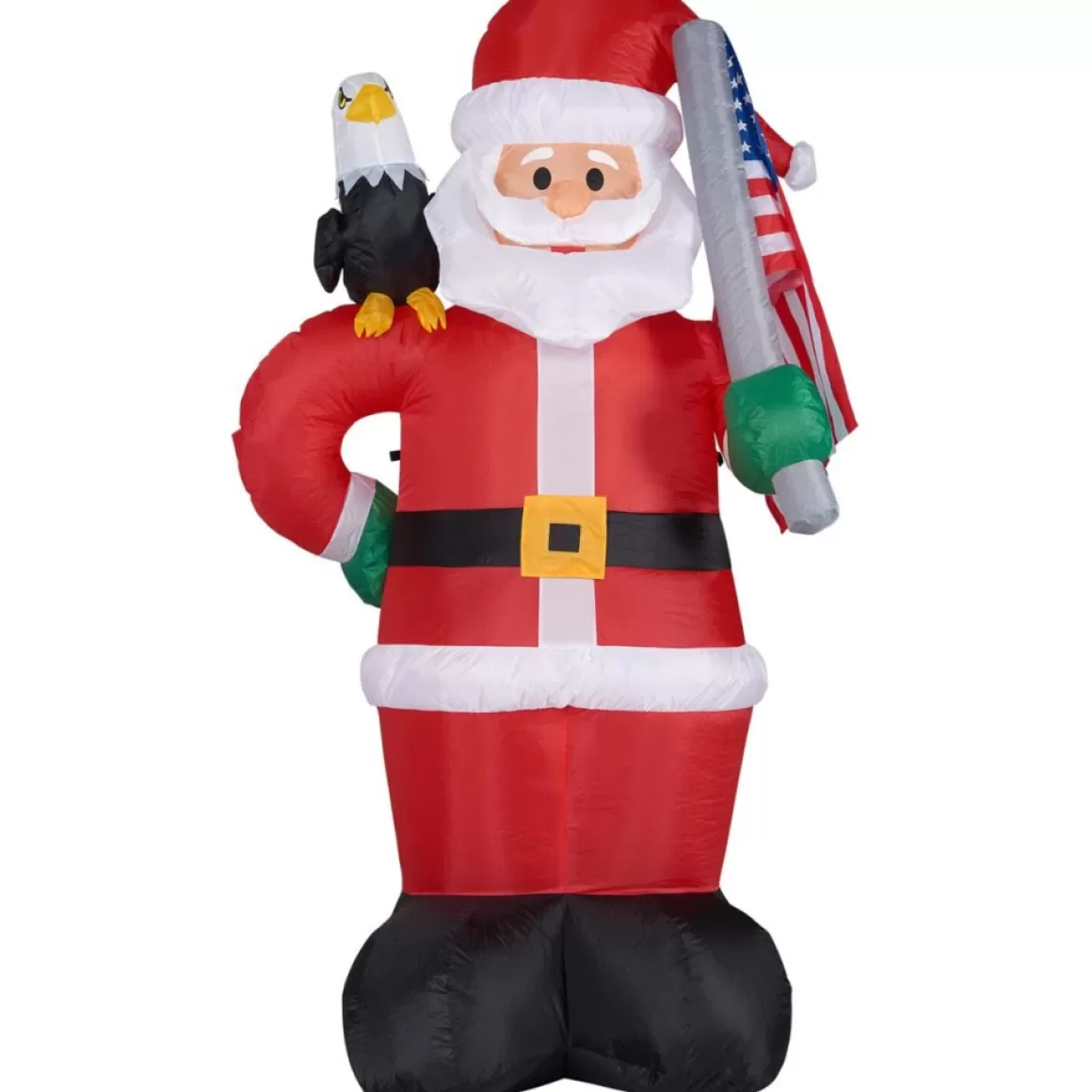 Fraser Hill Farm 8' Americana Santa W Eagle And Flag Lit Inflatable