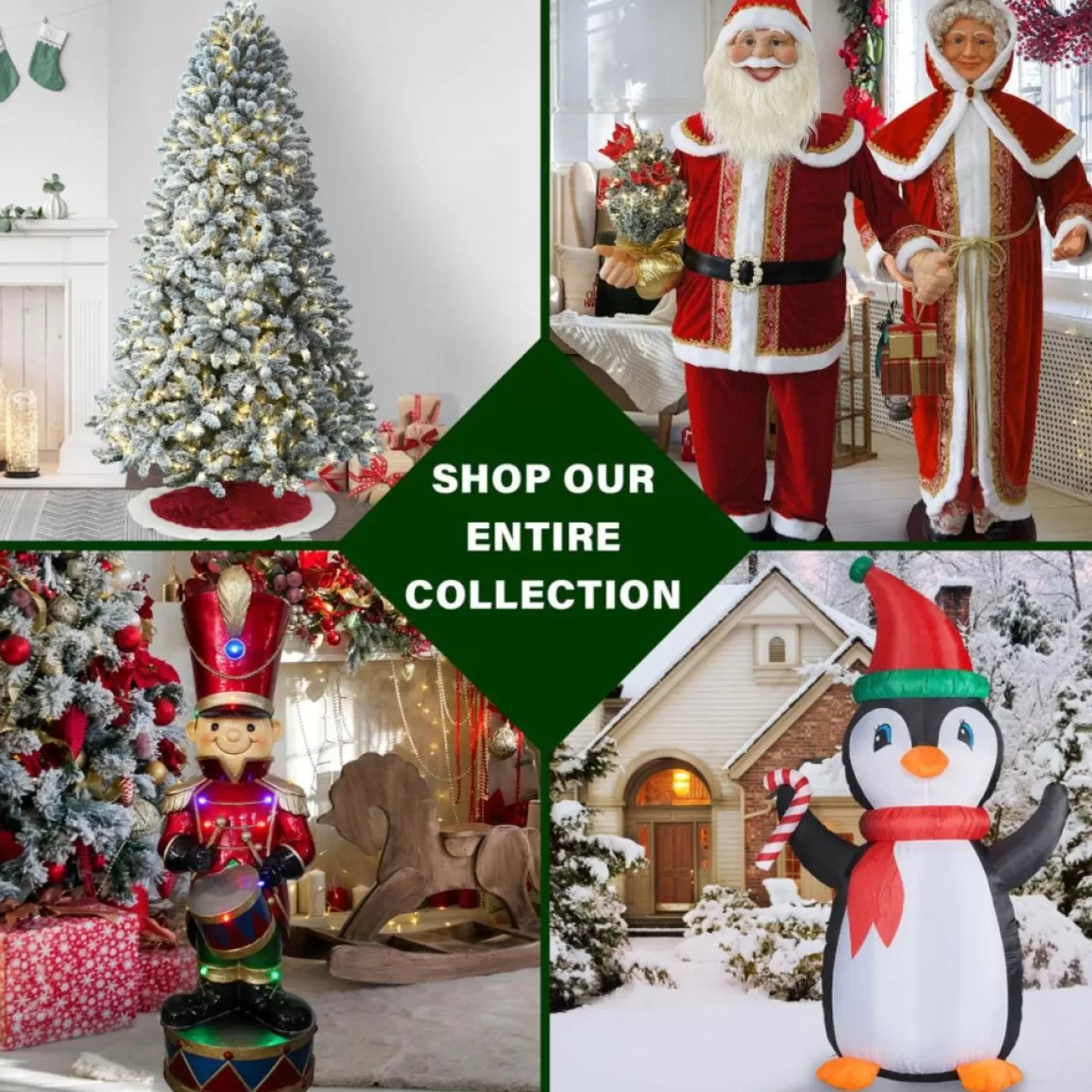 Fraser Hill Farm 9-Ft. Icy Frost Snow Flocked Garland W/ White Lights