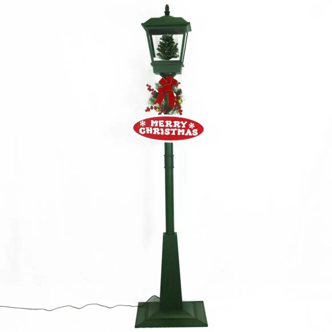 Fraser Hill Farm Let It Snow 71" Street Lamp W/ Tree & Signs Decor