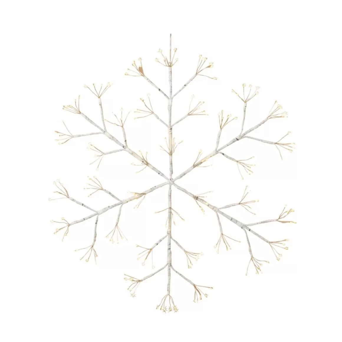 Gerson 24"Dia. Firecracker Led Hanging Snowflake W/Outdoor Battery Box