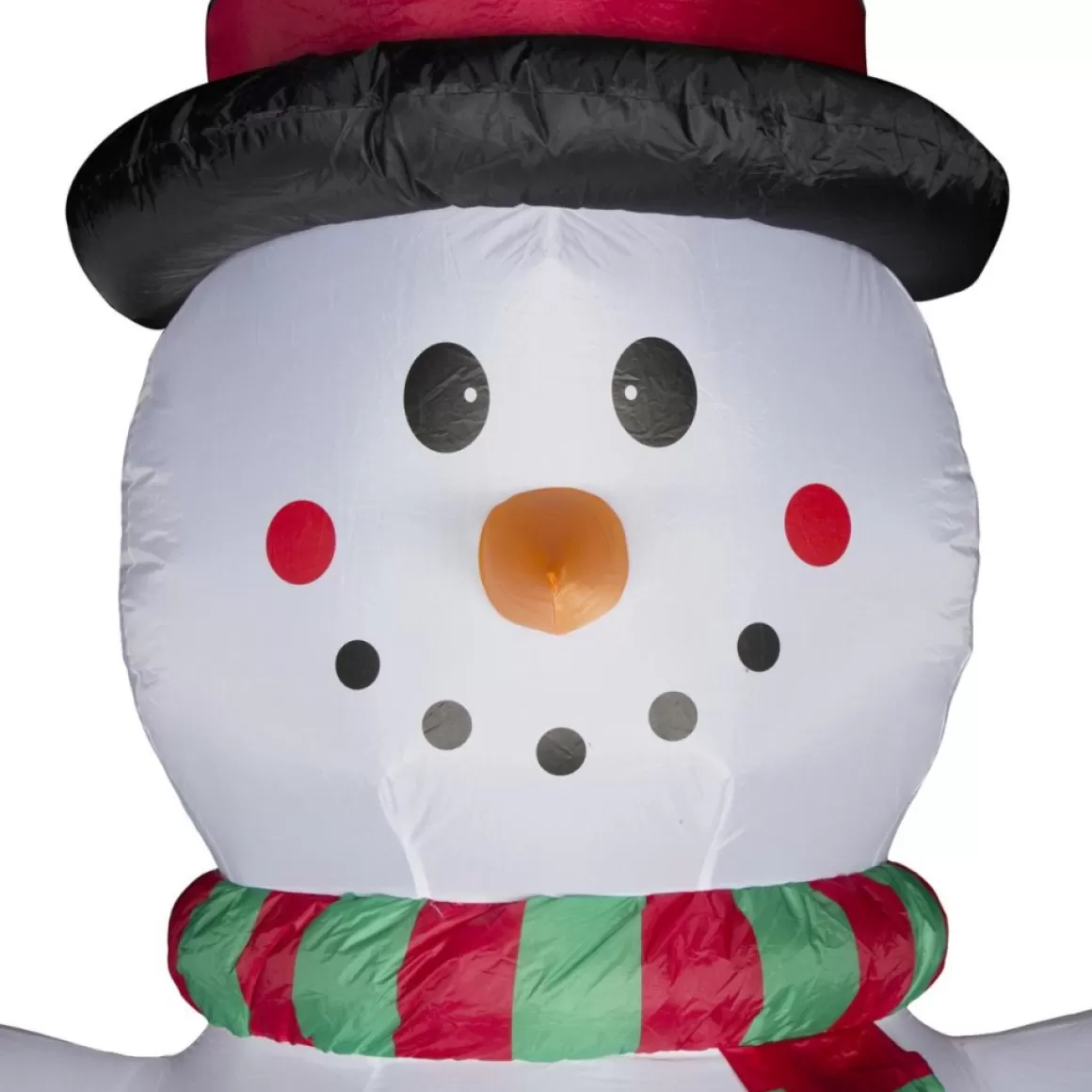 Glitzhome 12' Lighted Inflatable Snowman With Welcome Decor