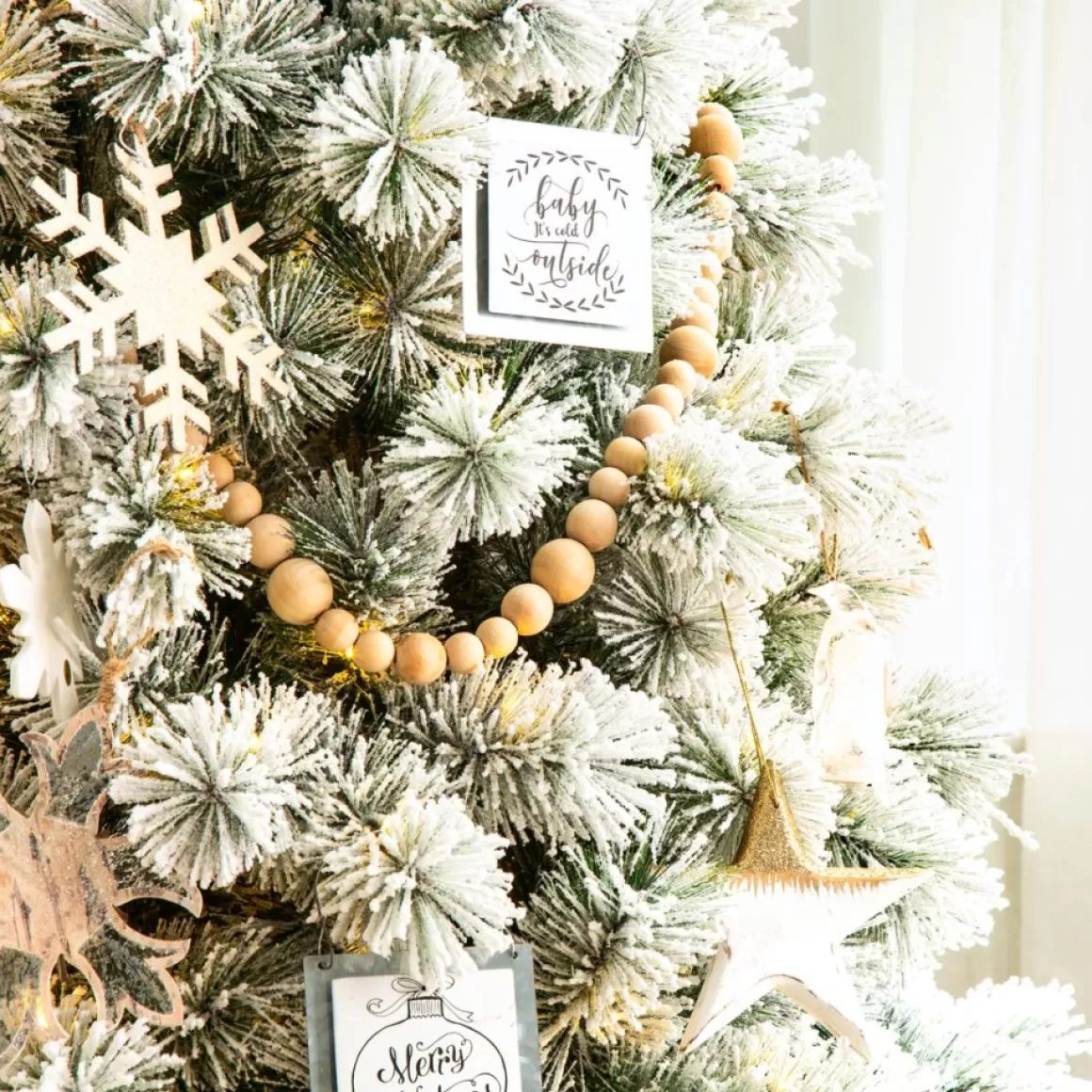Glitzhome 6 Ft. Preloaded Led Pencil Pine Artificial Christmas Tree
