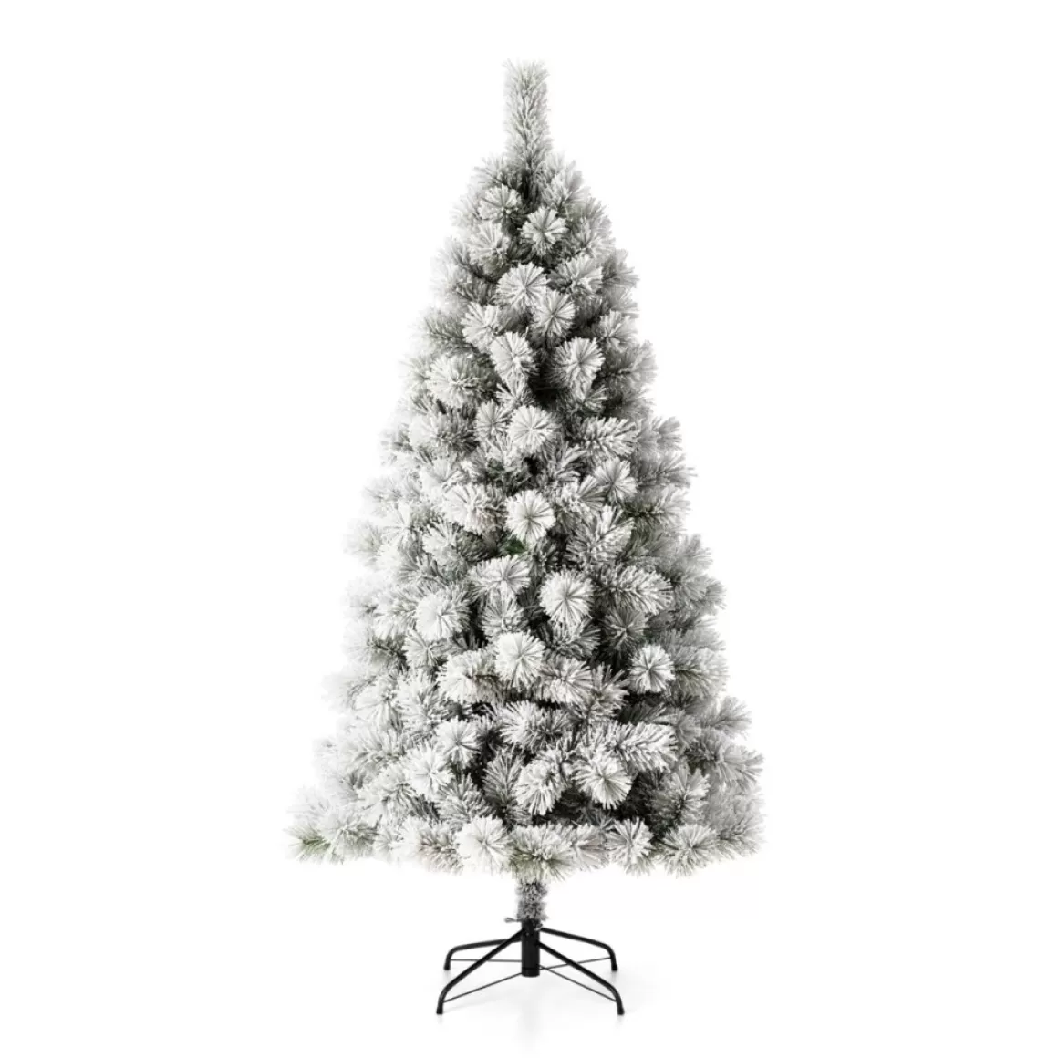 Glitzhome 6 Ft. Preloaded Led Pencil Pine Artificial Christmas Tree