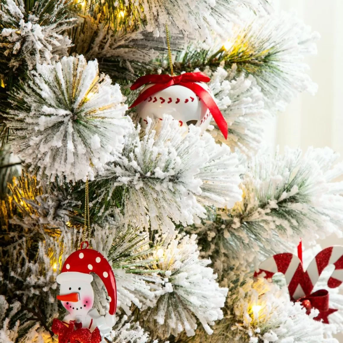 Glitzhome 6 Ft. Preloaded Led Pencil Pine Artificial Christmas Tree