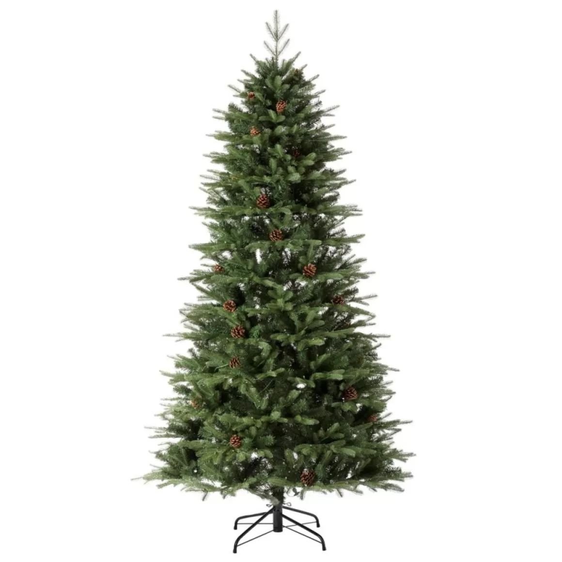 Glitzhome 7.5Ft Pre-Lit Green Fir Artificial Christmas Tree W/ 500 Led