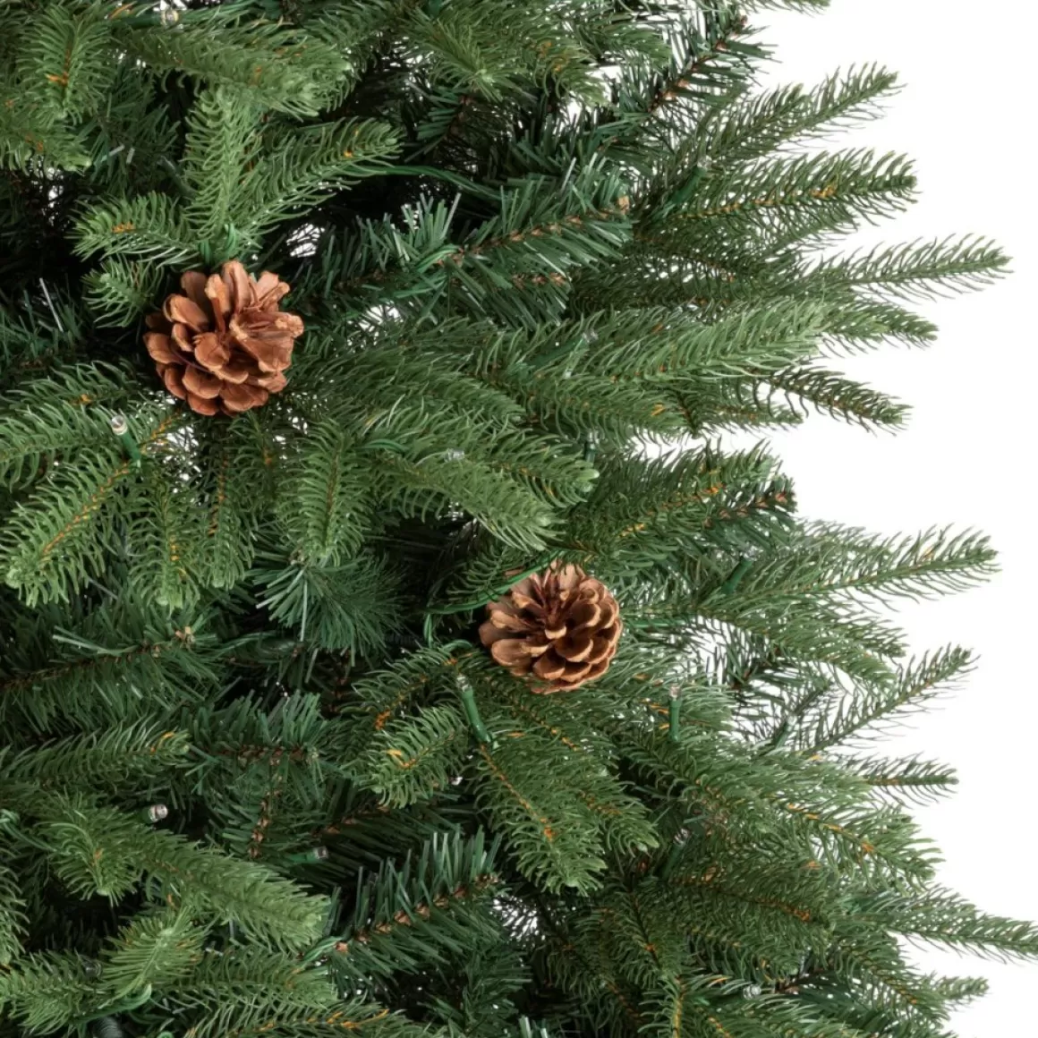 Glitzhome 7.5Ft Pre-Lit Green Fir Artificial Christmas Tree W/ 500 Led
