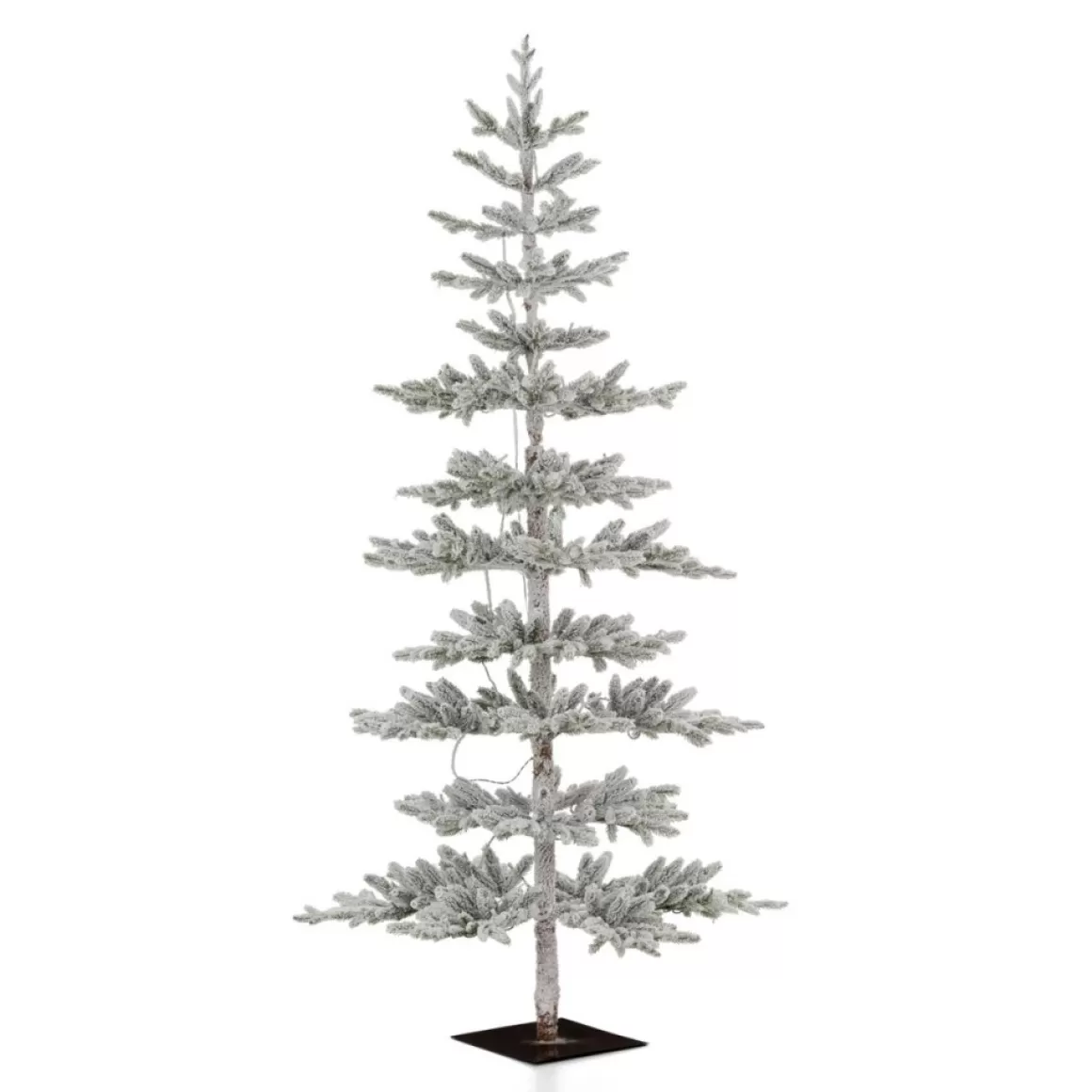 Glitzhome 7Ft. Deluxe Pre-Lit Pine Artificial Christmas Tree W/ Lights