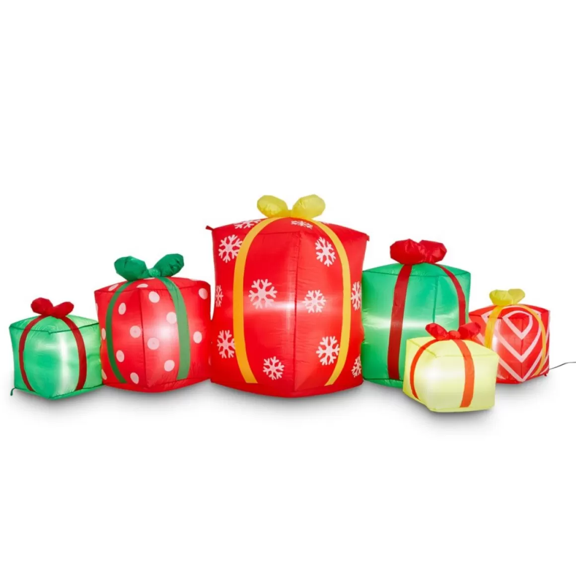 Glitzhome 8' Lighted Inflatable Gift Boxes Decor