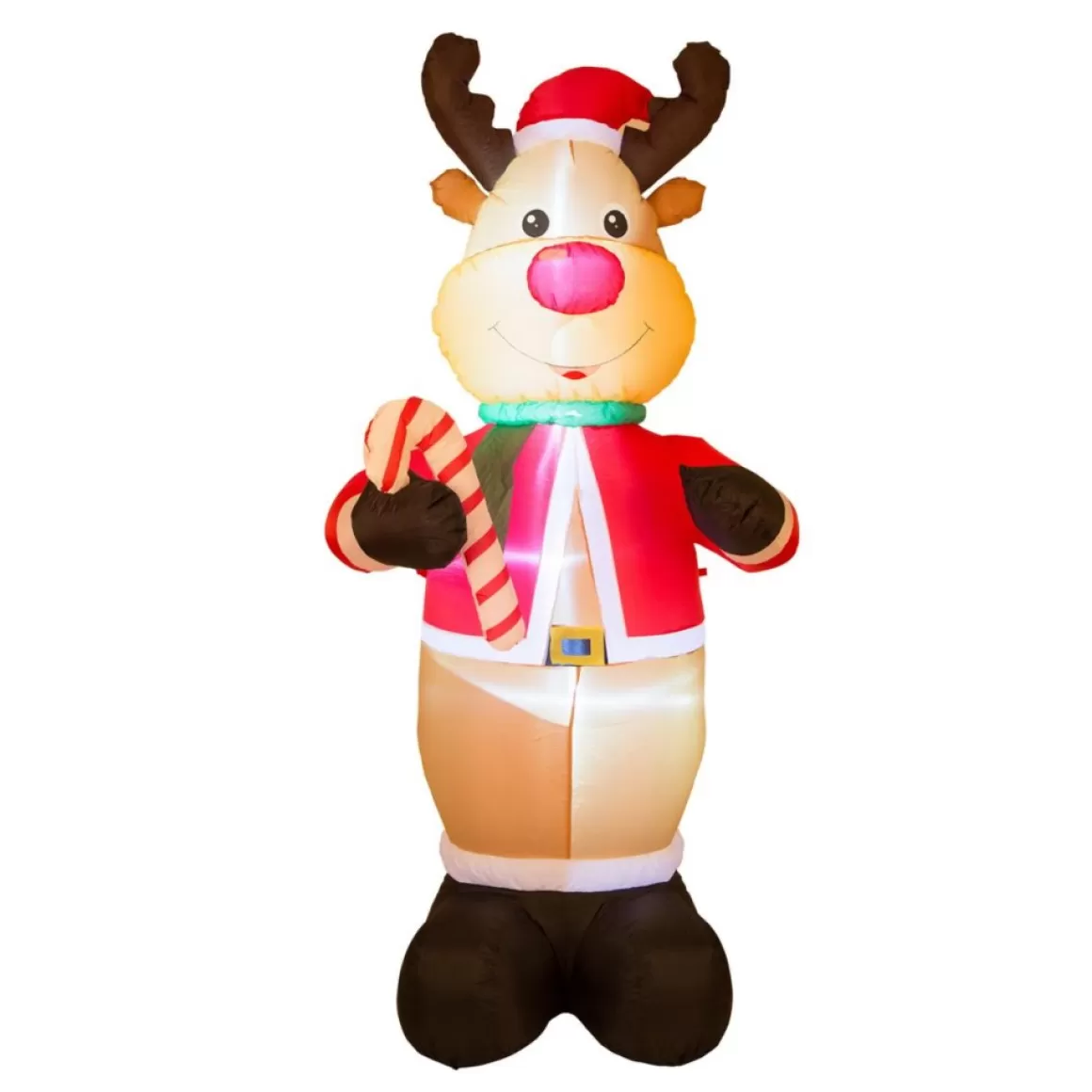 Glitzhome 8' Lighted Inflatable Reindeer Decor